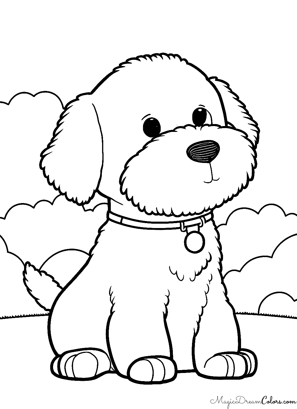 Mal Vorlage Hund | | MagicDreamColors